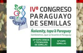 Fliyer de la IV Congreso y Expo Semillas