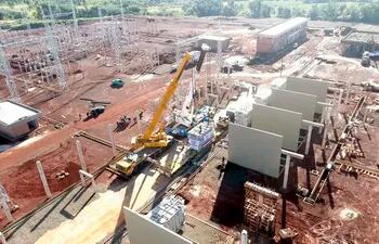 Está en marcha la construcción de la subestación Yguazú, que prevén que estará lista en diciembre de este año.