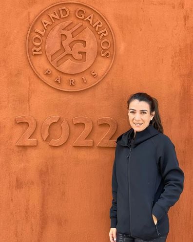 Verónica Cepede en el Roland Garros 2022. (Instagram/Verónica Cepede)