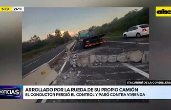 Video: Arrollado por la rueda de su propio camión