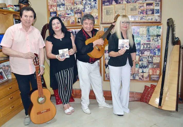 Óscar Pérez, Celeste, Pablo y Divina Agüero presentan  el material “Fusión 5”.