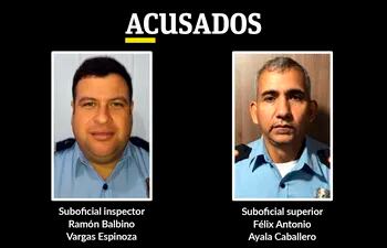 Los suboficiales de Policía Ramón Balbino Vargas Espinoza y Félix Antonio Ayala Caballero deberán afrontar juicio por acceso indebido a sistemas informáticos y otros hechos punibles.