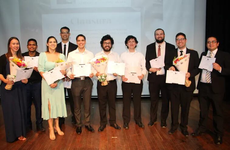 Todos los ganadores de la segunda edición del Concurso Nacional de Música de Cámara “Lorenzo N. Livieres Banks”.