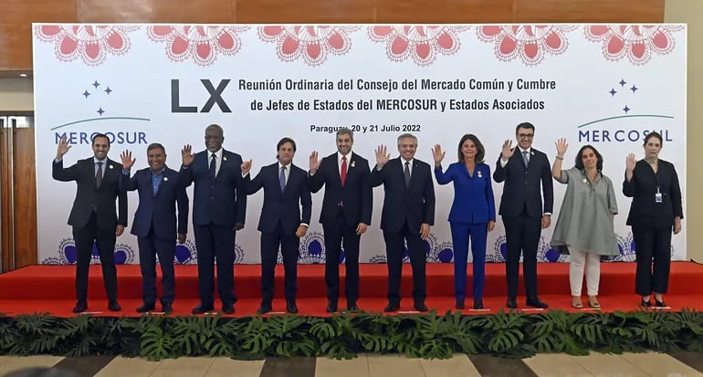 Cumbre del Mercosur en la Conmebol de la ciudad de Luque.