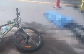 Ciclista murió en Yaguarón.