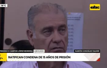 Ramón Mario González Daher, condenado por usura, lavado de dinero y denuncia falsa.