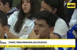 Itaipú, tema principal en colegios