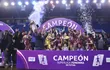 Las jugadoras de Exa Ysaty festejan el título de campeón de la Superliga Femenina de Futsal FIFA 2023.