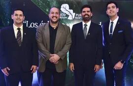 Osvaldo Turlan, Juanpi Pistilli, Ezequiel García y Chiche Corte.