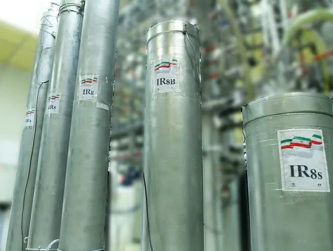 Centrifugadoras de la planta nuclear de Natanz, la mayor, conocida, del programa nuclear iraní.