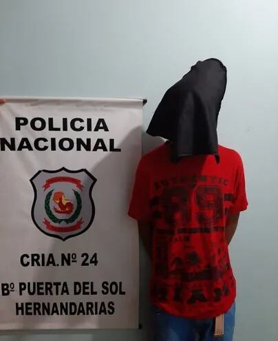 Ramón Aguilar (22), alias “Kavaju”, detenido tras varias denuncias en su contra.