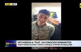 Video: Detuvieron a “Tule”, un conocido robamotos