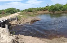 Este año las aguas del Pilcomayo ya recorrieron unos 400 km y alimenta de nuevo cauces como el del río Montelindo. Gentileza