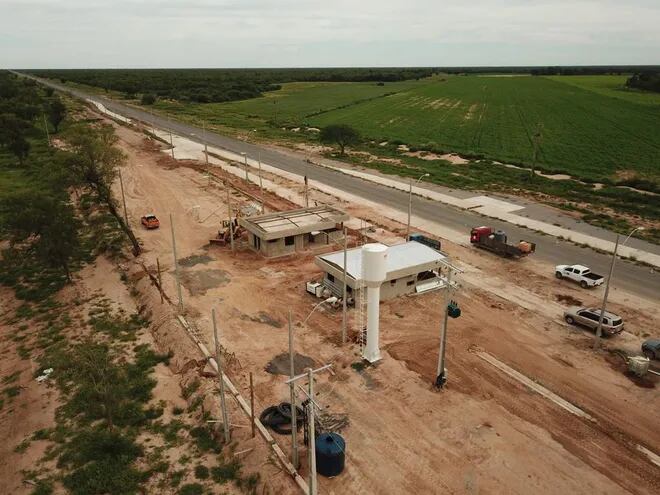 El puesto de peaje nuevo está siendo construido camino a Mariscal Estigarribia en el lote 7 de la Ruta Transchaco.