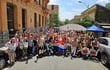 Los escribanos se manifestaron ayer frente a la sede del Ministerio de Economía y Finanzas (MEF), para reclamar celeridad en los trámites que se realizan en Catastro y Abogacía del Tesoro.