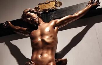 'Cristo en la cruz' del escultor italiano Gian Lorenzo Bernini (hacia 1654-1657). Galería de las Colecciones Reales. Foto: EFE/Amalia González Manjavacas
