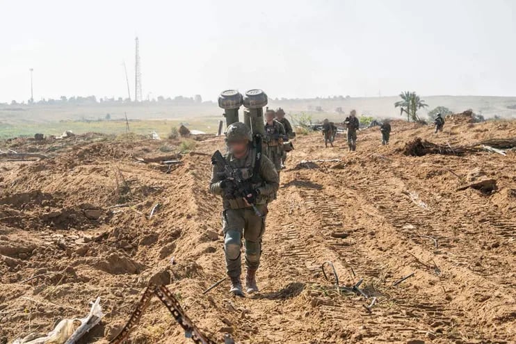 Soldados israelíes en la Franja de Gaza.