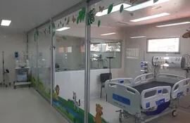 Imagen referencia de una sala de UTI en el Hospital Niños de Acosta Ñu.