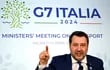 El viceprimer ministro y ministro de Infraestructuras de Italia, Matteo Salvini.
