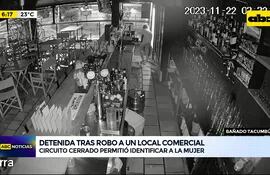 Video: Detenida tras robo a un local comercial