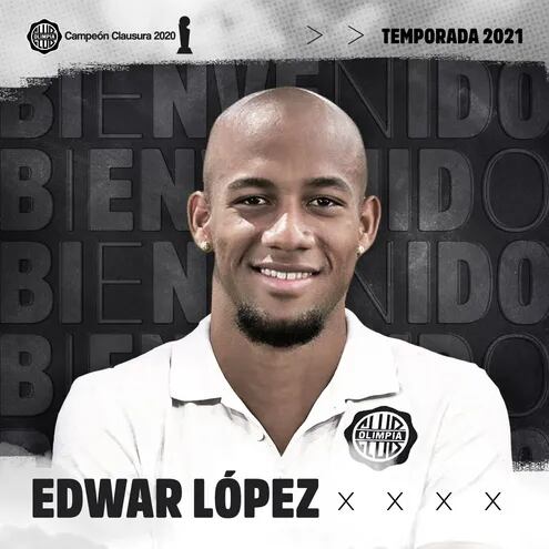 Edwar López ya es jugador de Olimpia.