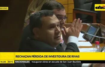 Rechazan pérdida de investidura de Rivas