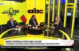 Visita del embajador de Estados Unidos en Paraguay Marc Ostfield, a ABC Color