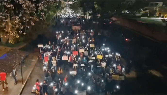 Miles de estudiantes del este del país se manifestaron en Ciudad del Este contra la Ley "Hambre Cero".