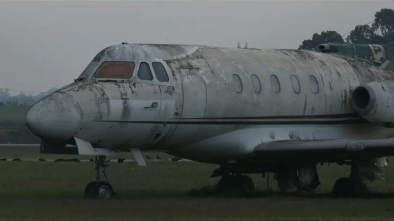 Este avión Hawker Siddeley habría sido utilizado para llevar a cinco militantes de izquierda detenidos en 1977 en Asunción.
