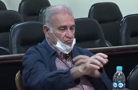Ramón González Daher, acusado de usura y lavado de dinero, en una de las audiencias realizadas la semana pasada.