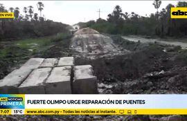 Fuerte Olimpo urge reparación de puentes