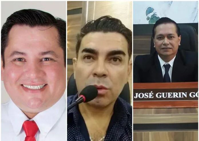 Los ediles Miguel González (ANR), Semión Duarte (PLRA) y José Guerín (PLRA) se convirtieron en defensores de los intereses del presunto narco Diego Medina Otazú.