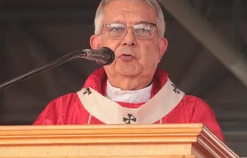 Cardenal Adalberto Martínez presidió hoy la misa del tercer día del novenario.