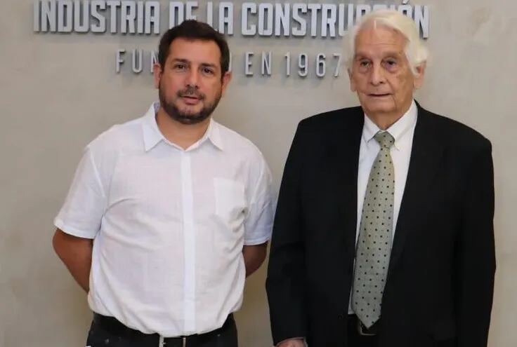 Daniel Diaz de Vivar y su padre Emilio Diaz de Vivar, director y presidente de Edivi SA, respectivamente.