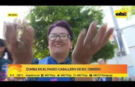 Zumba en el paseo Caballero de Bo. Obrero