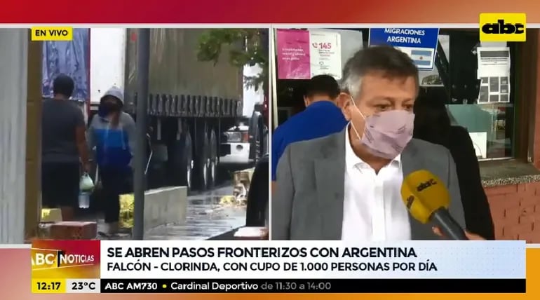 El embajador de Argentina en Paraguay, Domingo Peppo, afirmó que analizan flexibilizar requisitos de ingreso para residentes en ciudades espejo.