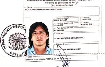 Pedido de refugio político del ingeniero Hernann Pankow al Ministerio de Justicia y Seguridad Pública del Brasil.