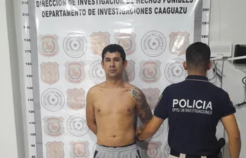 Leonardo Mareco, miembro del PCC condenado por asalto fue recapturado hoy en Juan Manuel Frutos, departamento de Caaguazú.