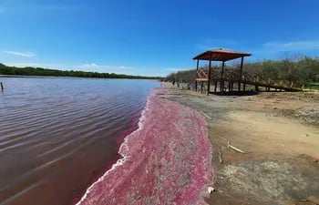 Fortín Isla Po´i, lugar en donde se dio el extraño fenómeno de las aguas teñidas de rojo.