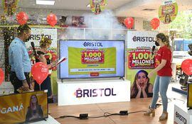 Bristol cumplió ayer con el sorteo de “La promo más grande del país, comprá y ganá 1.000 millones en premios”.