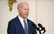 El presidente de Estados Unidos, Joe Biden, durante una conferencia en la Casa Blanca, en Washington, DC. (AFP)