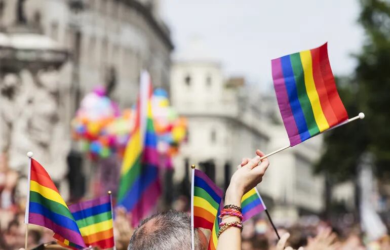 Banderas del orgullo gay.