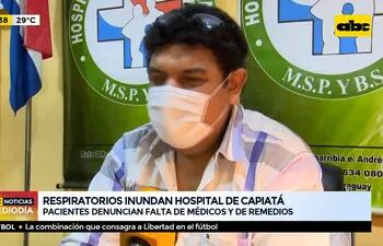 Respiratorios inundan Hospital de Capiatá