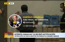 Interpol Paraguay recibió notificación sobre detención de Diego Benítez en Emiratos Árabes Unidos