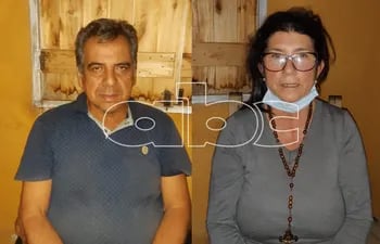 La pareja conformada por Nicolás Ríos Silguero y su esposa Petrona Valdez de Ríos, ya detenidos por la Policía en relación al caso del arrollamiento fatal de un ciclista.