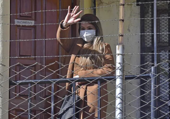 Jeanine Áñez en la cárcel de Mujeres de Miraflores, en La Paz (Bolivia).