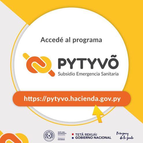 Flyer informativo del programa Pytyvõ.