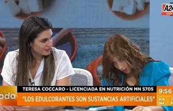 Una nutricionista argentina se desmaya en vivo y se vuelve viral