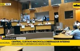 Gobernación de Central: Gustavo Machuca fue electo como interino