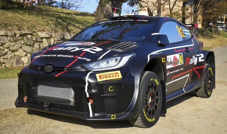 Así luce el novísimo Toyota GR Yaris Rally2, que estará llegando el próximo año a Paraguay.